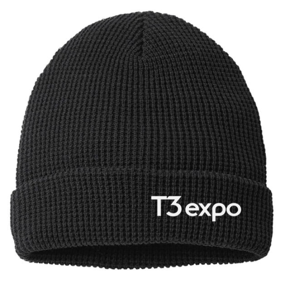 Black T3Expo Beanie