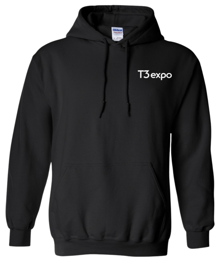 T3Expo Black Hoodie