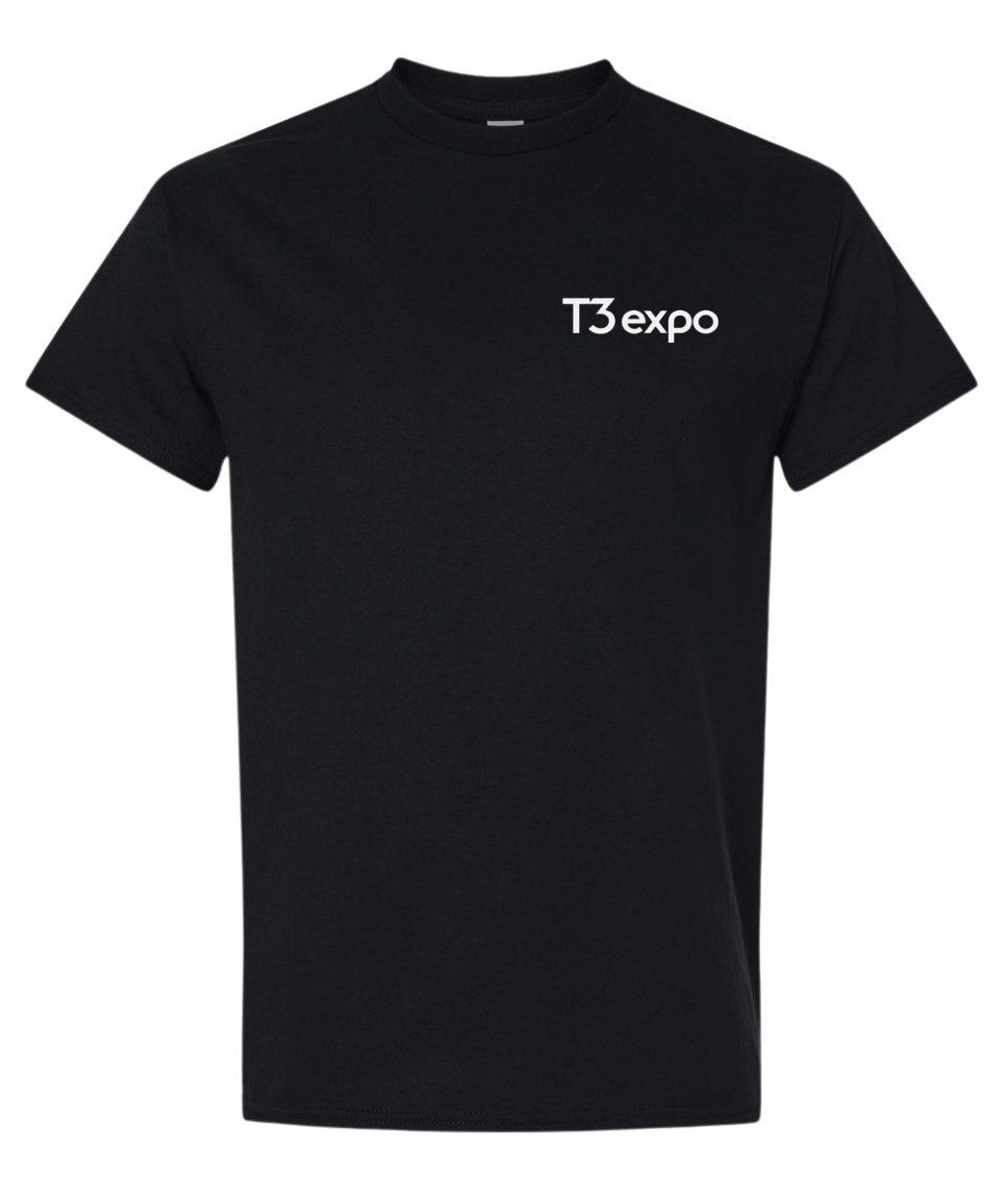 T3Expo Black Short Sleeve Tee